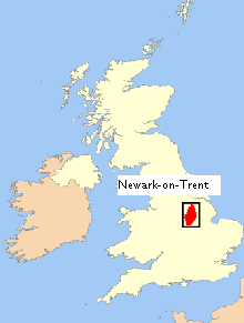 Carte Newark-on-Trent