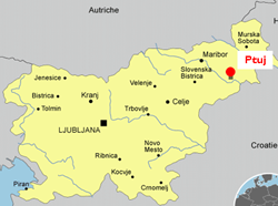 Carte de la Slovénie